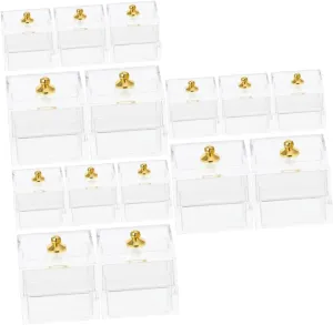 4sets Exquisite Mini Storage Boxes Plastic for Mini Doll House Decor Micro Landscape Decorative Accessories 5pcs*4