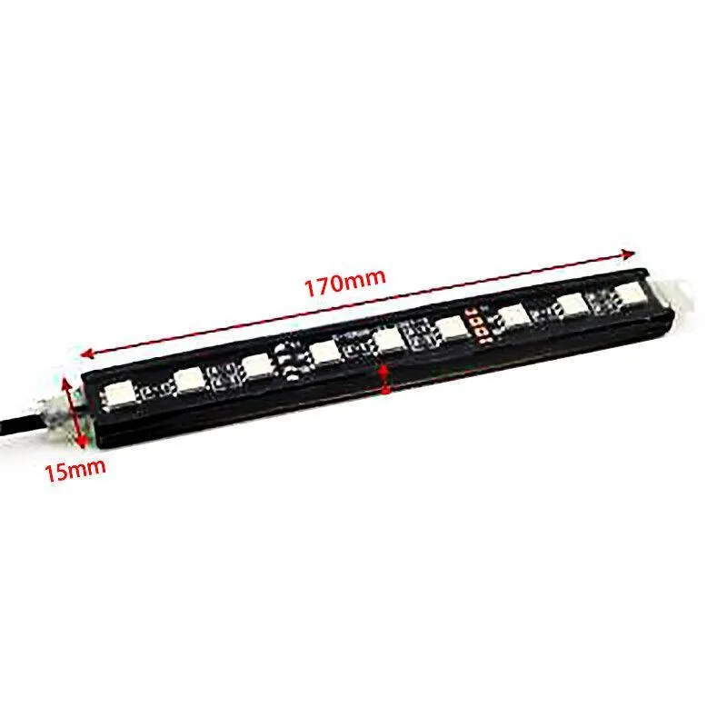 4X 12V 9Led Rgb Car Interior Led Strip Lights Wireless Remote Control Music  Au