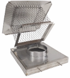 5.5x8x13 in. Deluxe Terra-Cotta Mount Hinged Chimney Cap