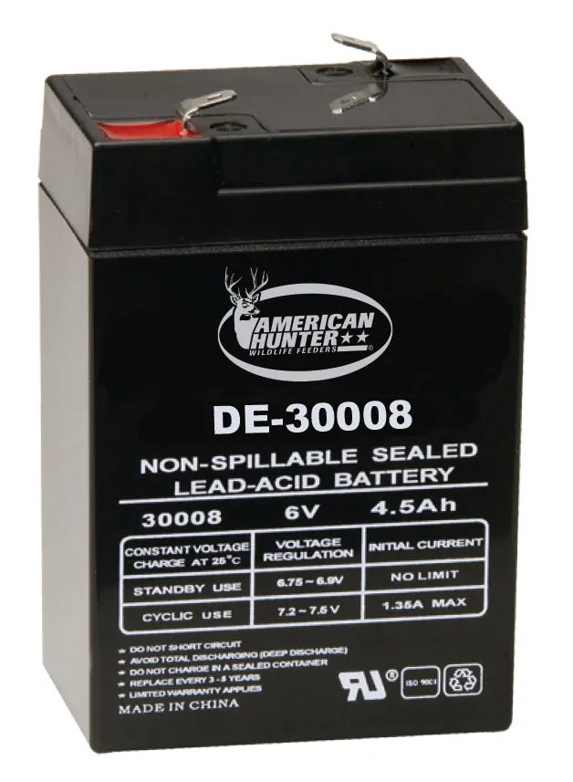 6V 4.5 AMP HR RECHARGEABLE BATTERY