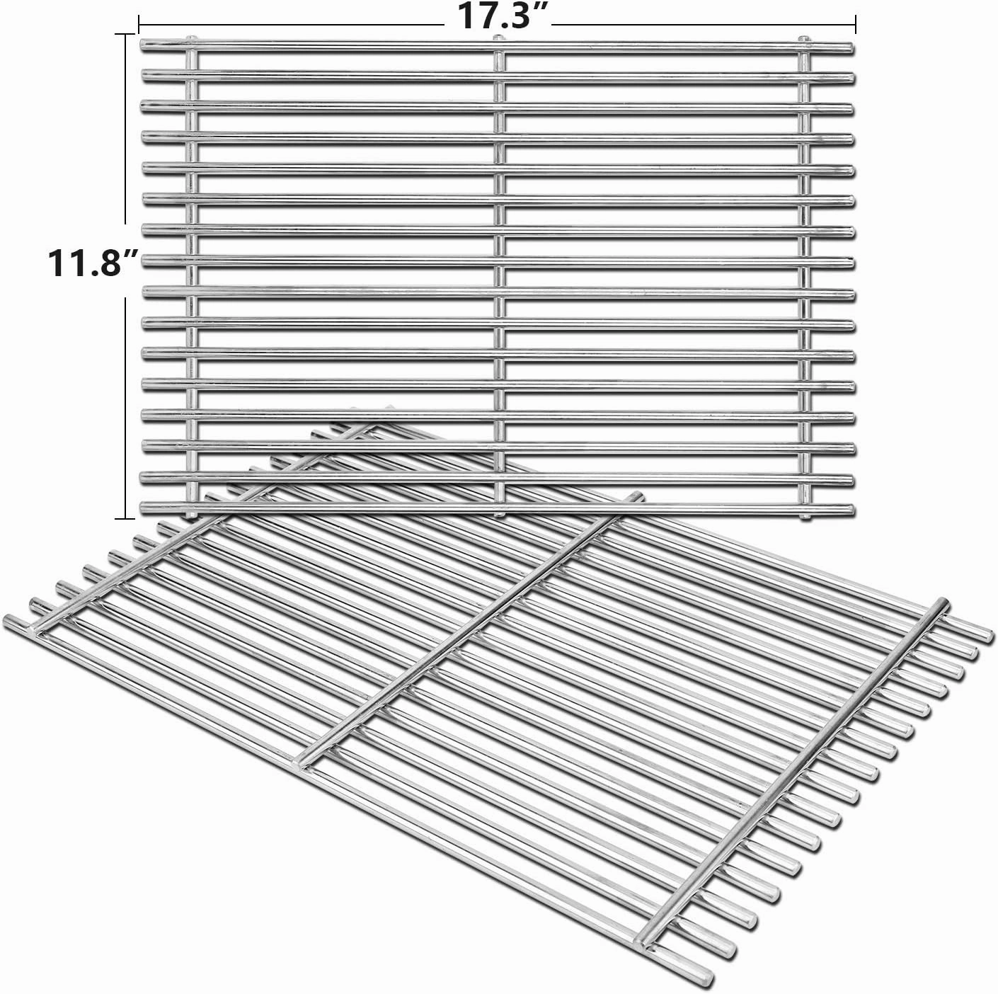 7639 Cooking Grates for Weber Spirit 300 & Spirit II 300 Series E310 E320 S310 S320 E/S 330, Grill Grates for Weber Genesis Silver B/C Genesis Gold B/C Grates, 7638 65906 Grates, 304 Stainless Steel