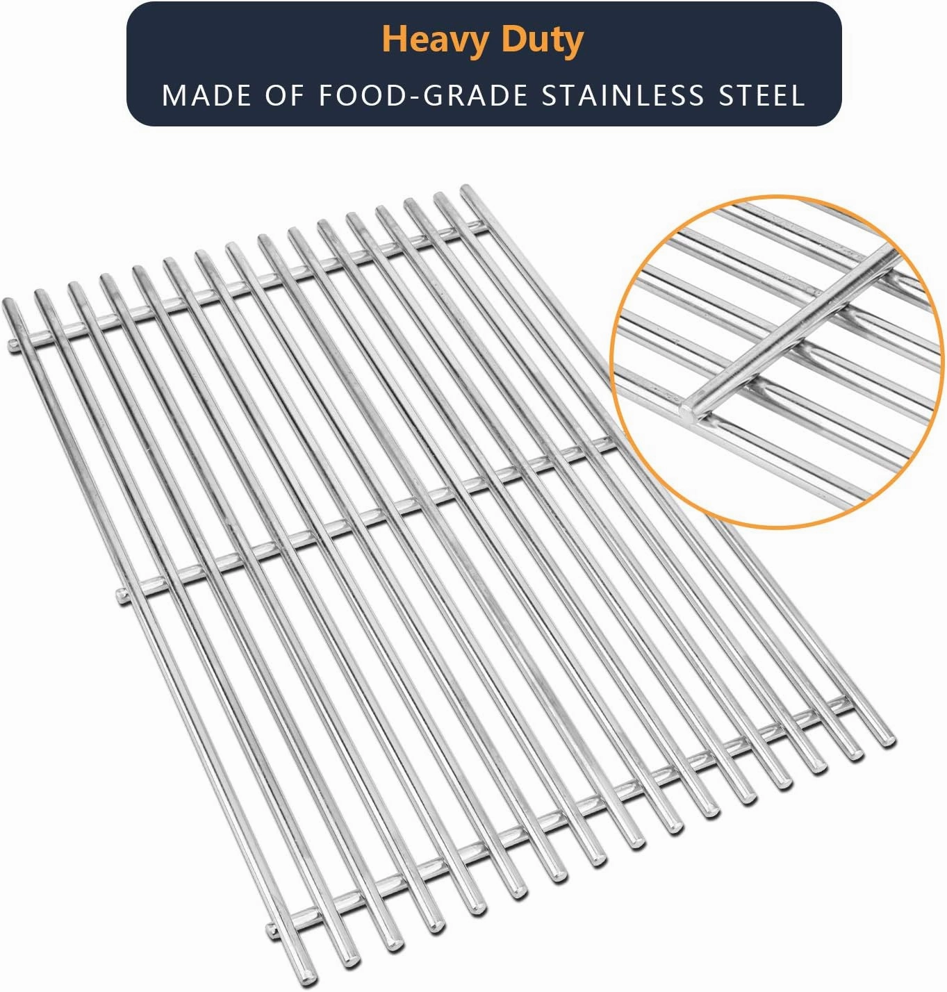 7639 Cooking Grates for Weber Spirit 300 & Spirit II 300 Series E310 E320 S310 S320 E/S 330, Grill Grates for Weber Genesis Silver B/C Genesis Gold B/C Grates, 7638 65906 Grates, 304 Stainless Steel