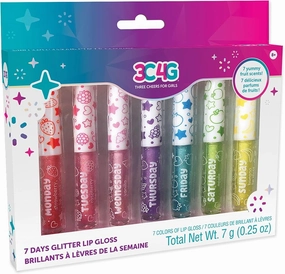 7 Days Glitter lip Gloss