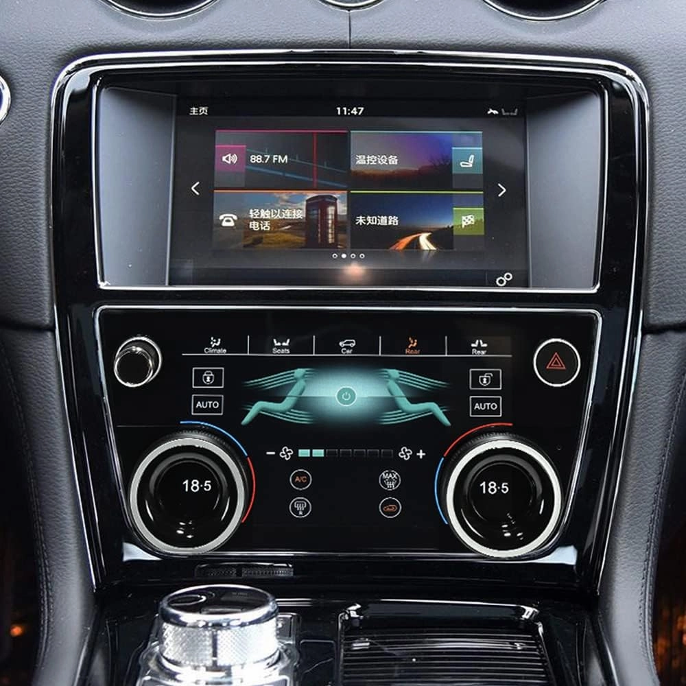 7 inch Touch Screen car Climate Control Replacement for 2009-2018 Jaguar XJ XJL Full Touch Screen HVAC ac Panel air Conditioning Screen Board (XJ Climate Control)