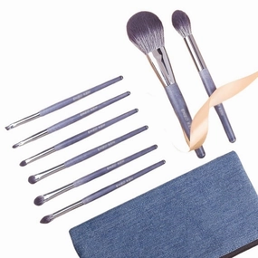 8 piece makeup brush set super soft full set of brush portable eye shadow brush