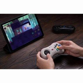 8Bitdo M30 Bluetooth Controller for Switch, Windows and Android, 6-Button Layout for SEGA Classic Games White