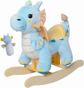 - Value-for-money Toys Baby Winged Kid Toddler Chair Child Rocker, 1-3 Dragon Blue Years Ride on for Customizable Rocking Wooden Old, labebe Horse, Animal Girl&Boy for Rocking