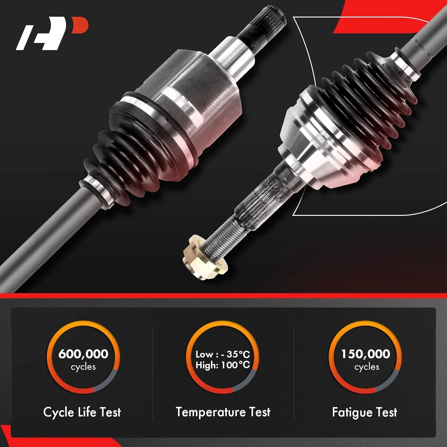 A-Premium Pair (2) Front CV Axle Shaft Assembly Compatible with Honda Civic 2006 2007 2008 2009 2010 2011 2012 2013 2014 2015 L4 1.8L, Automatic Transmission, Driver and Passenger Side