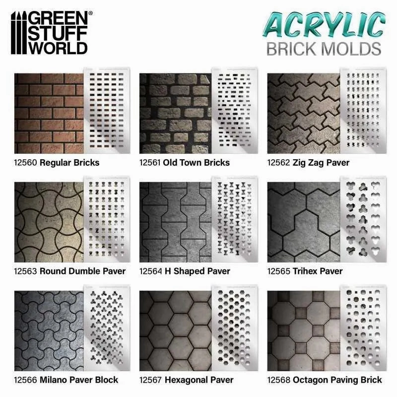 Acrylic molds - Bricks