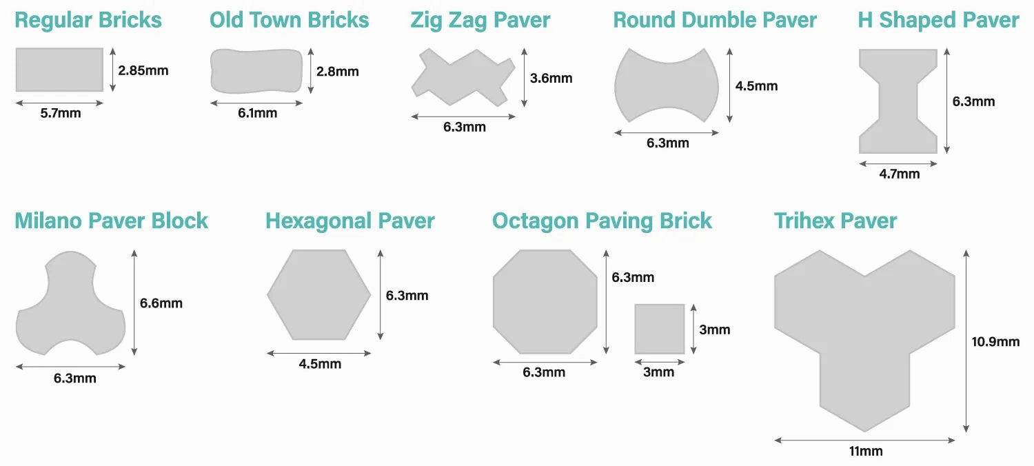 Acrylic molds - Bricks