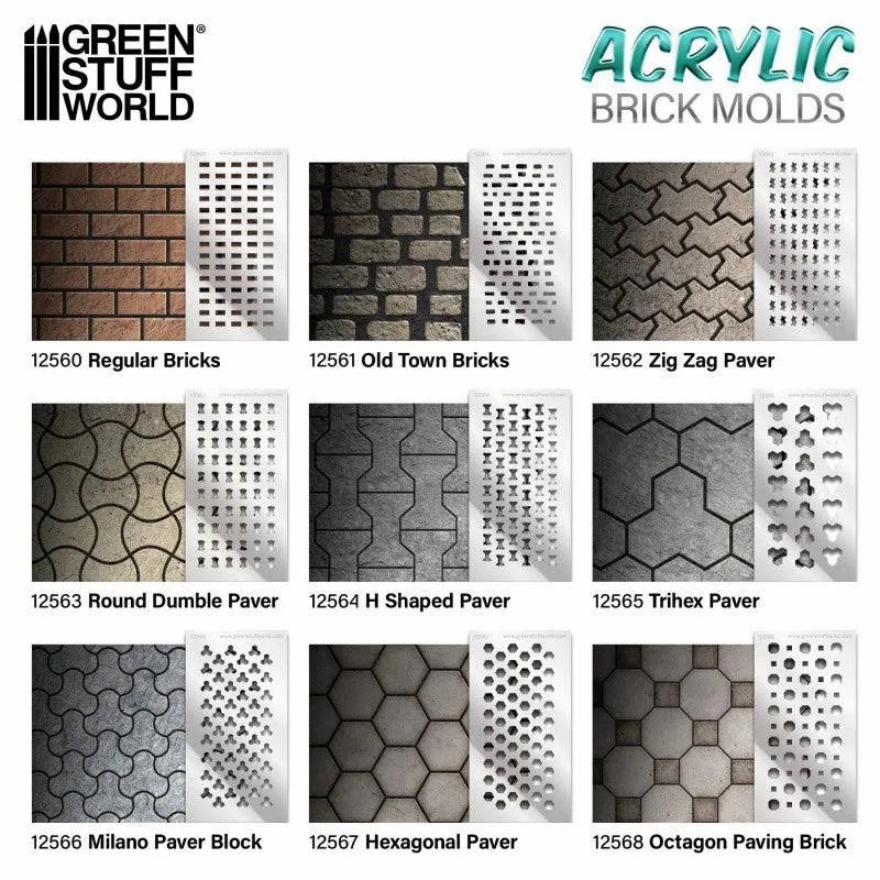 Acrylic molds - Old Bricks
