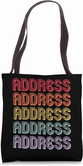 Address Tote Bag
