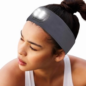 Adjustable Headband with LED Light