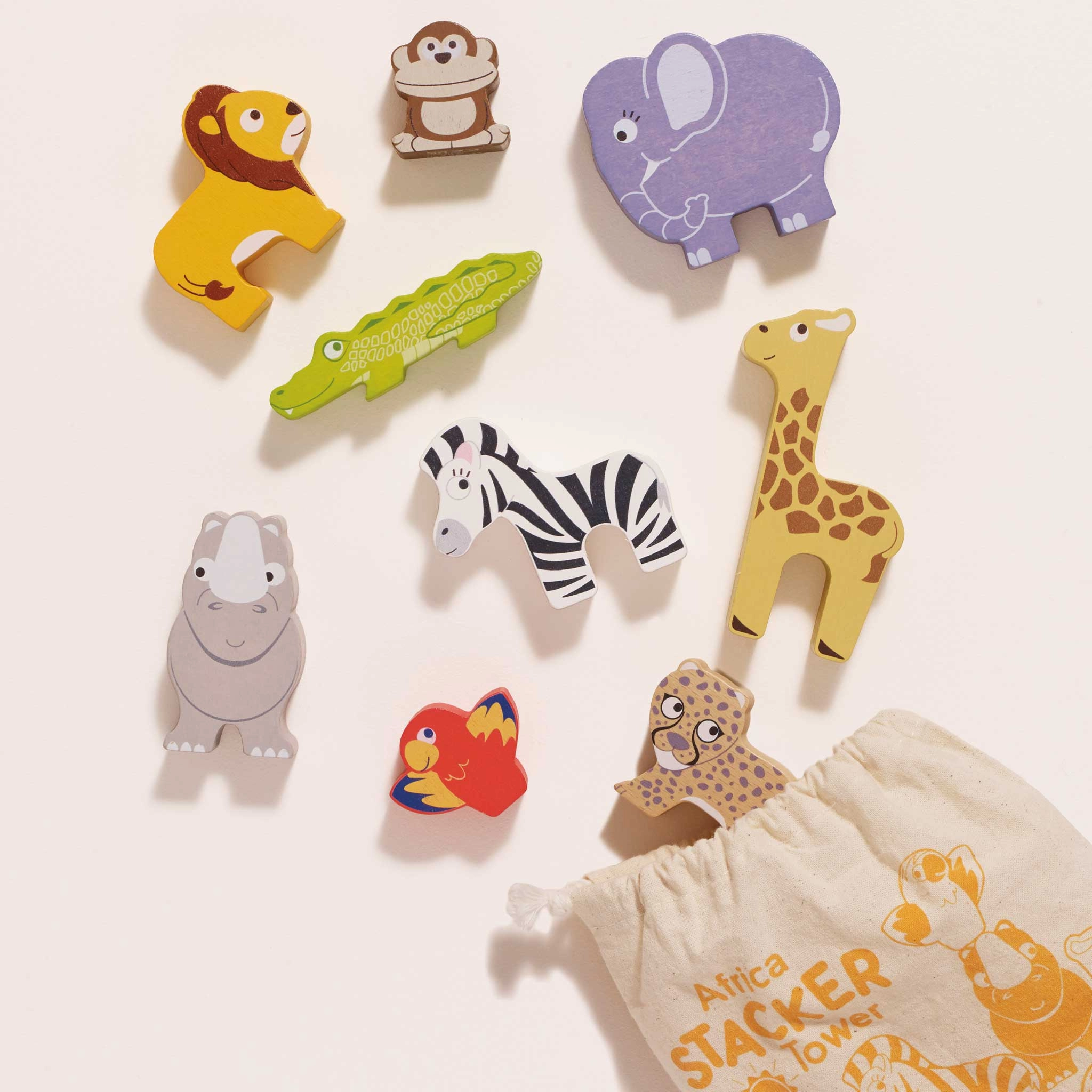 Africa Stacking Animals & Bag