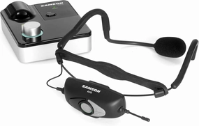 AirLine XDm Fitness Headset Digital Wireless System with Tabletop Receiver - Perfect for Group Fitness Instructors - Rechargeable Battery,
