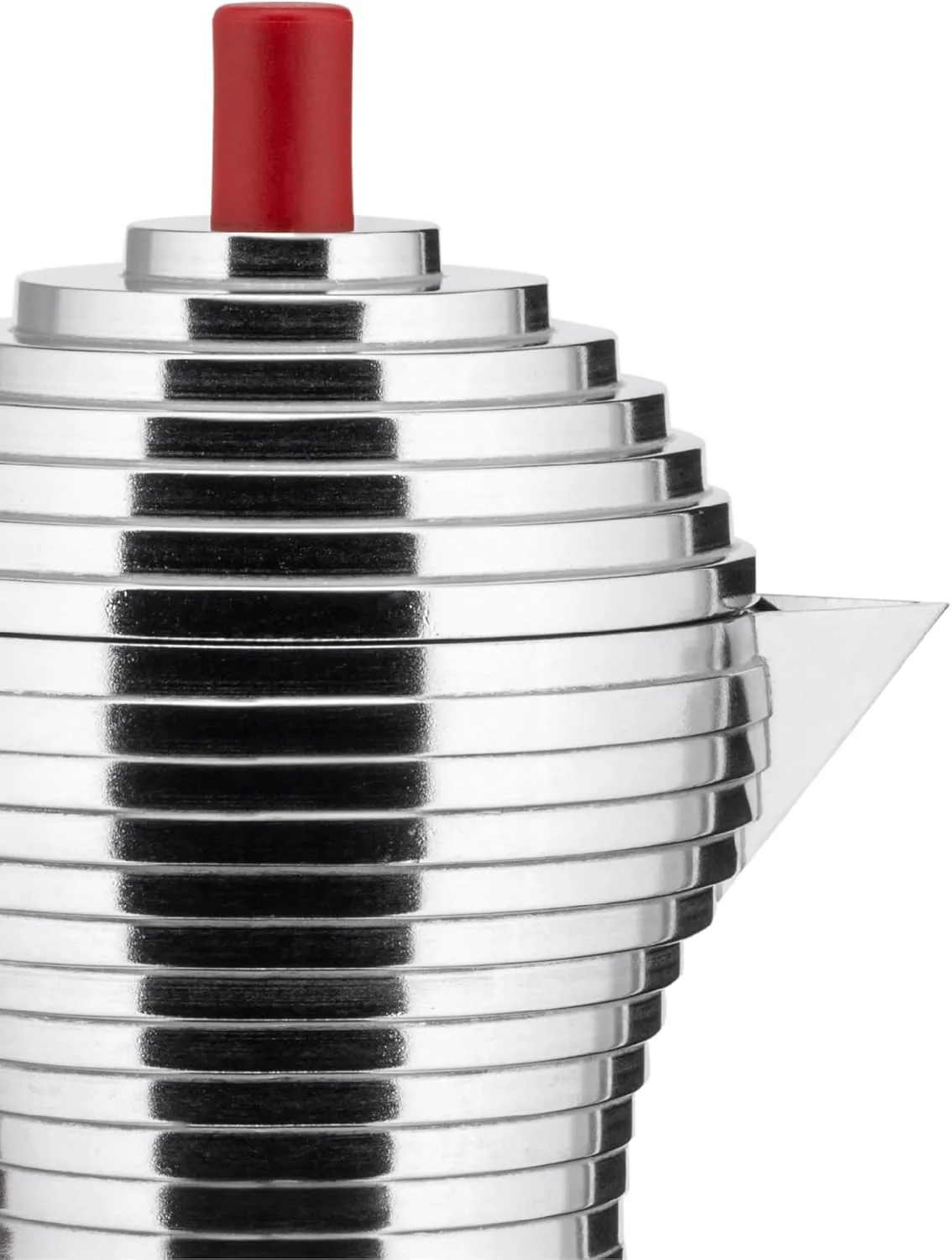 Alessi - MDL02/3RFM Alessi Pulcina Espresso Coffee Maker, 3 Cups, red