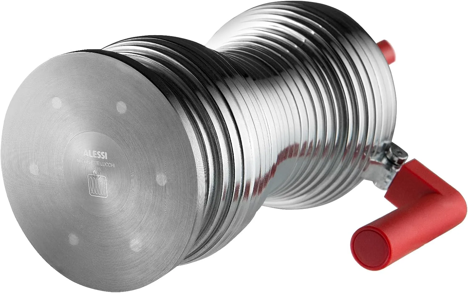 Alessi - MDL02/3RFM Alessi Pulcina Espresso Coffee Maker, 3 Cups, red