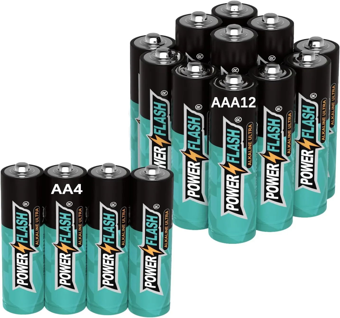 Alkaline AA4 AAA12 Batteries 1.5V Long Lasting Batteries are Ideal for use in high tech Devices, Clocks, remotes, and Other Household Devices.