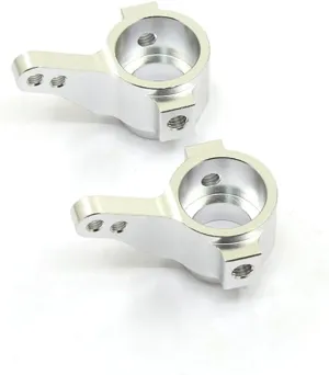 Aluminum Alloy Steering Cup Block RC Parts for 1/10 Tamiya CC01 TA02 TA03 RC Car, Silver