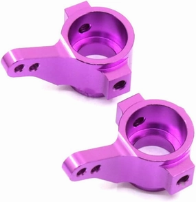 Aluminum Alloy Steering Cup Block RC Parts for 1/10 Tamiya CC01 TA02 TA03 RC Car, Purple