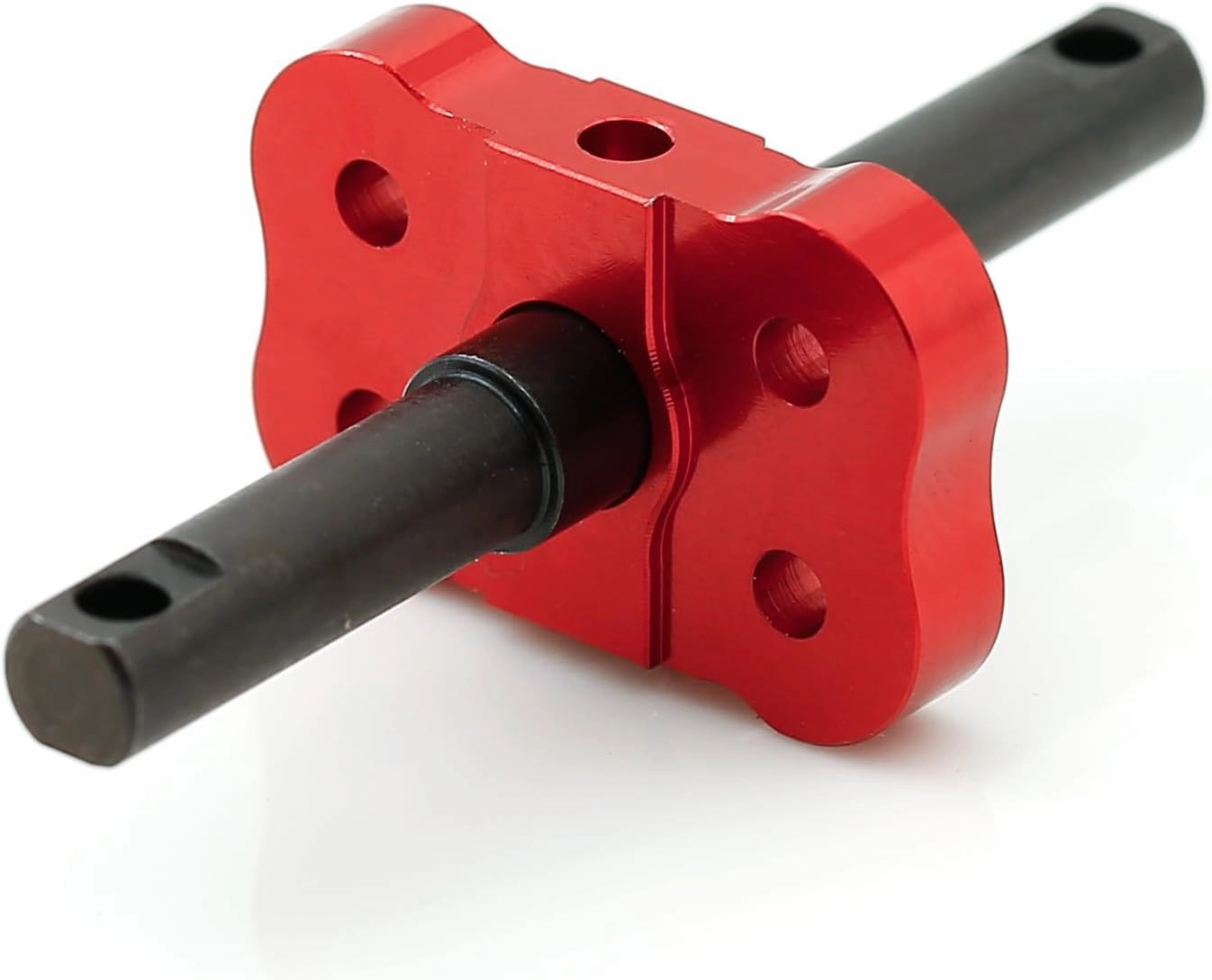 Aluminum Differential Locker Spool for Traxxas Mini Maxx RC Car, Metal Lock Straight Axle Shaft,Upgrades Part Replacement Red