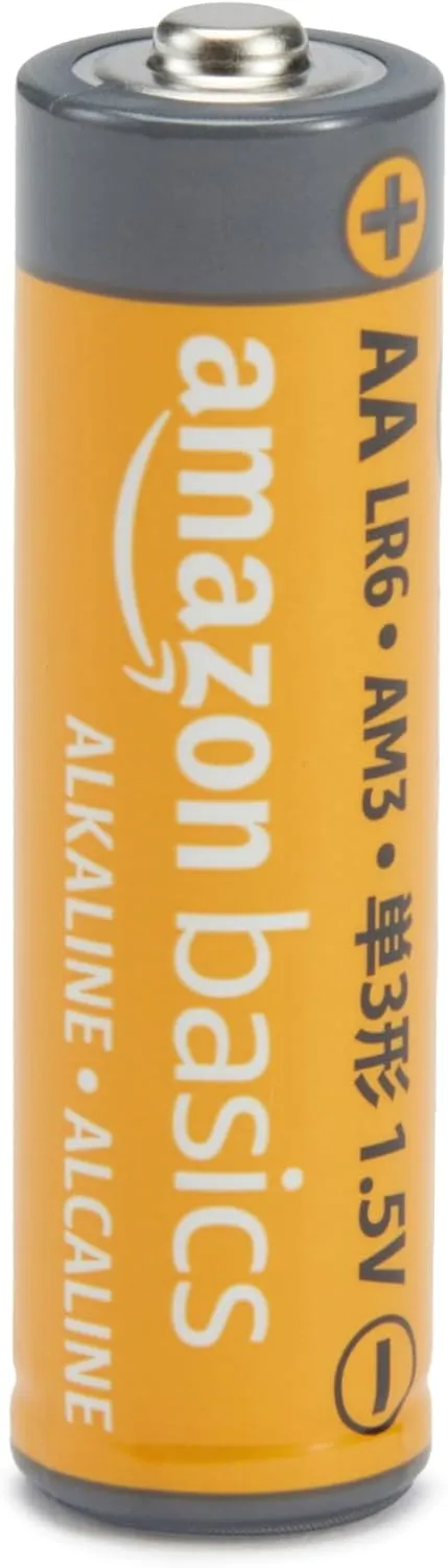 Amazon Basics AA & AAA High-Performance Alkaline Batteries Value Pack - 24 Double AA Batteries and 24 Triple AAA Batteries (48 Count)