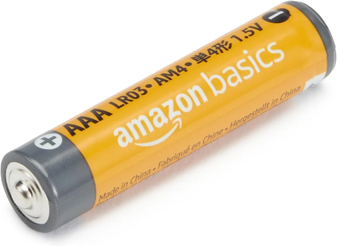 Amazon Basics AAA Alkaline High-Performance Batteries, 1.5 Volt, 10-Year Shelf Life, 100 Count (Pack of 1)