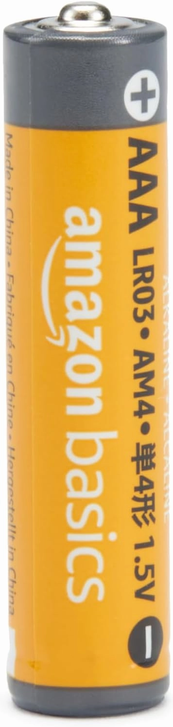 Amazon Basics AAA Alkaline High-Performance Batteries, 1.5 Volt, 10-Year Shelf Life, 100 Count (Pack of 1)
