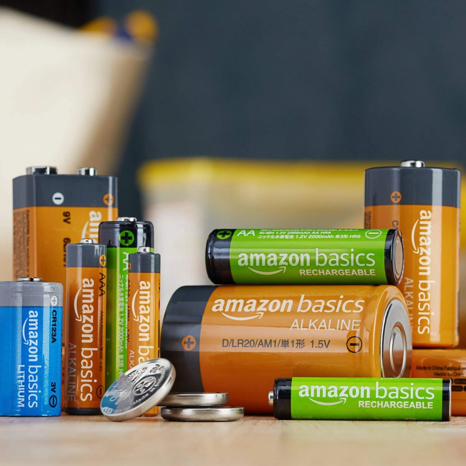 Amazon Basics Rechargeable AA NiMH High-Capacity Batteries, 2400 mAh, Pre-Charged, Recharge up to 400x, 24-Pack