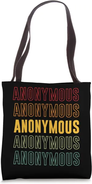 Anonymous Rainbow Tote Bag