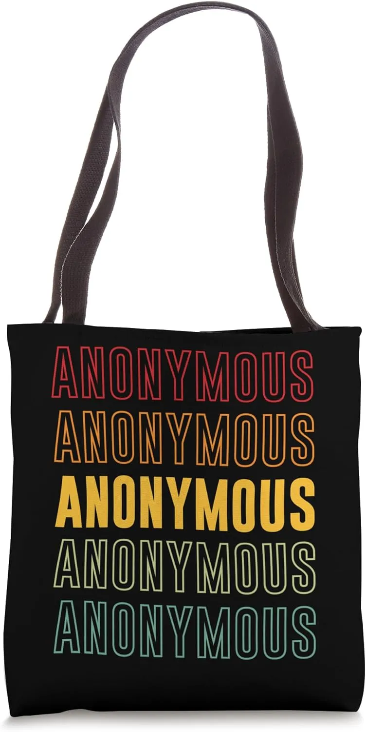 Anonymous Rainbow Tote Bag