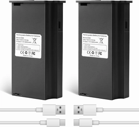ANTIEE New Reveal Lithium Battery Pack, Rechargeable Trail & Game Camera Battery Compatible with Reveal Hunting Camera X, X Pro, X Gen 2.0, X Gen 3.0, Pro 3.0, XB, SK (Pack of 2, 6000mAh)