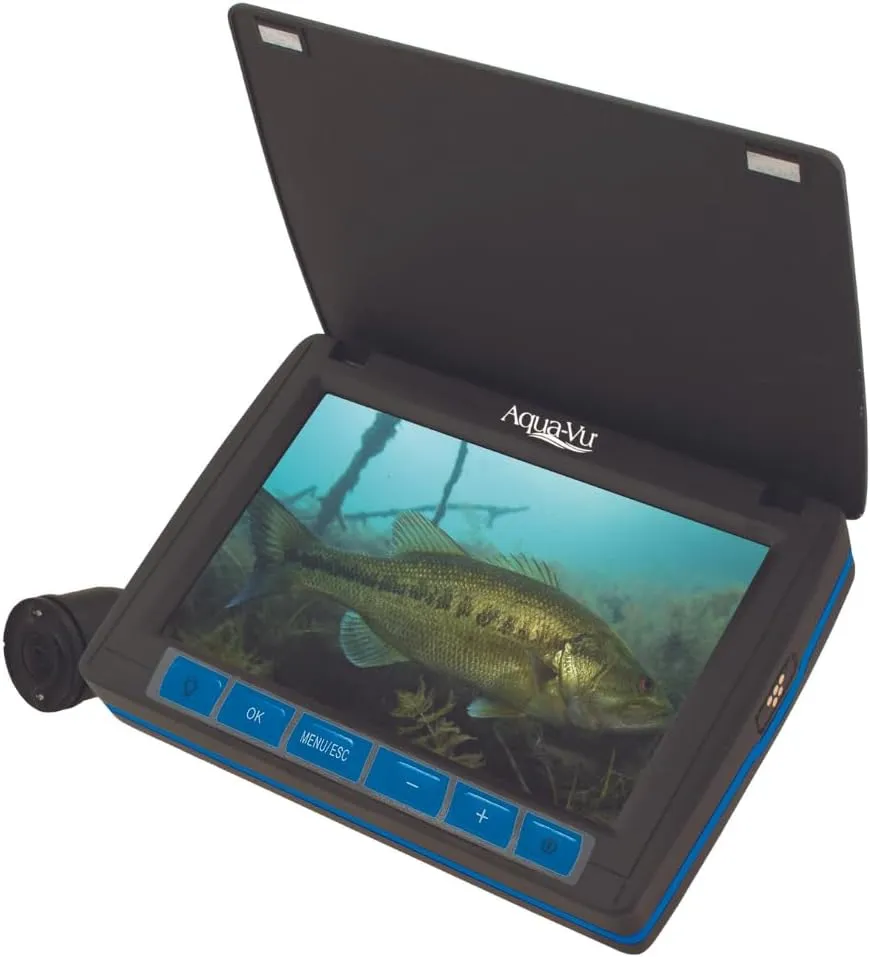 Aqua-Vu Micro Revolution 5.0 HD Live Underwater Camera, 5" Underwater Fishing Camera for Ice Lake Boat Kayak Includes Revolution Cable Management