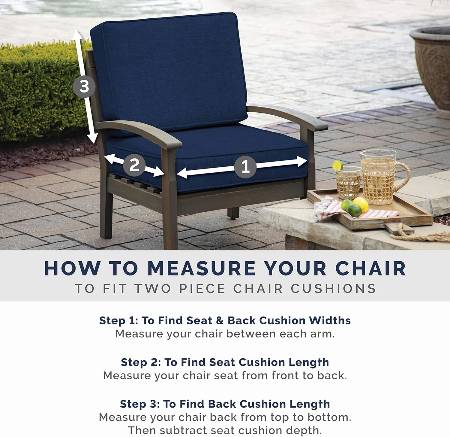 Arden Outdoor Midback Chair Cushion, 18 x 16.5, Rain-Proof, Fade Resistant 16.5 x 18, Moss Green Leala