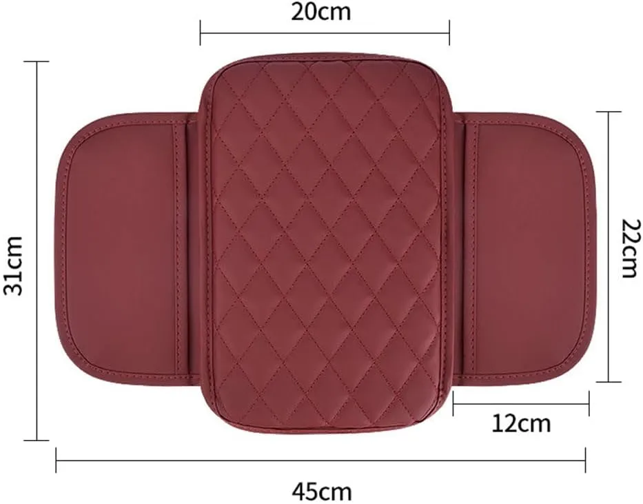 Arm Rest Cover Car for Nissan Kicks (P15) 2017 2018 2019 2020 2021 2022 2023 2024, Car Center Console Cushion Pad Leather Waterproof Protection Decor Car Accessories,Beige