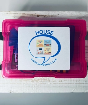 Around the House Theme Mini Objects Doll House Miniatures Speech Therapy Mini Objects Language Task Box