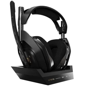 ASTRO Gaming A50 Wireless Headset   Base Station Gen 4 - Compatible with Xbox Series X|S, Xbox One, PC, Mac - Black/Gold