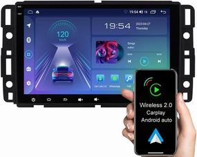ASURE 8" Car Stereo Radio for Chevrolet Silverado GMC Sierra Yukon 2007-2013,4Core 2G 32G Android GPS Navigation Unit with Wireless Carplay,Android Auto,1280x720 HD Touchscreen Multimedia Video Player