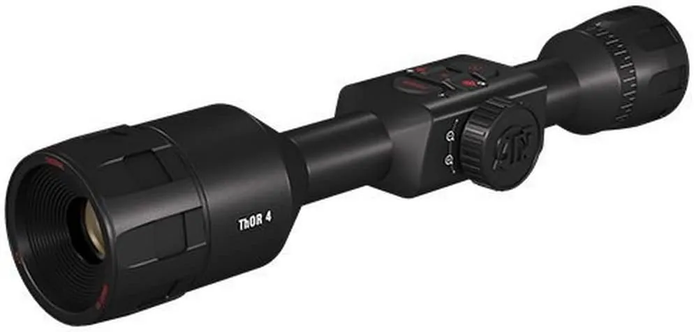 ATN Thor 4 Smart HD Thermal Hunting Scope w/New gen Sensor, Built-in Ballistics Calc, Video Record, Wi-Fi, 18hrs  Battery