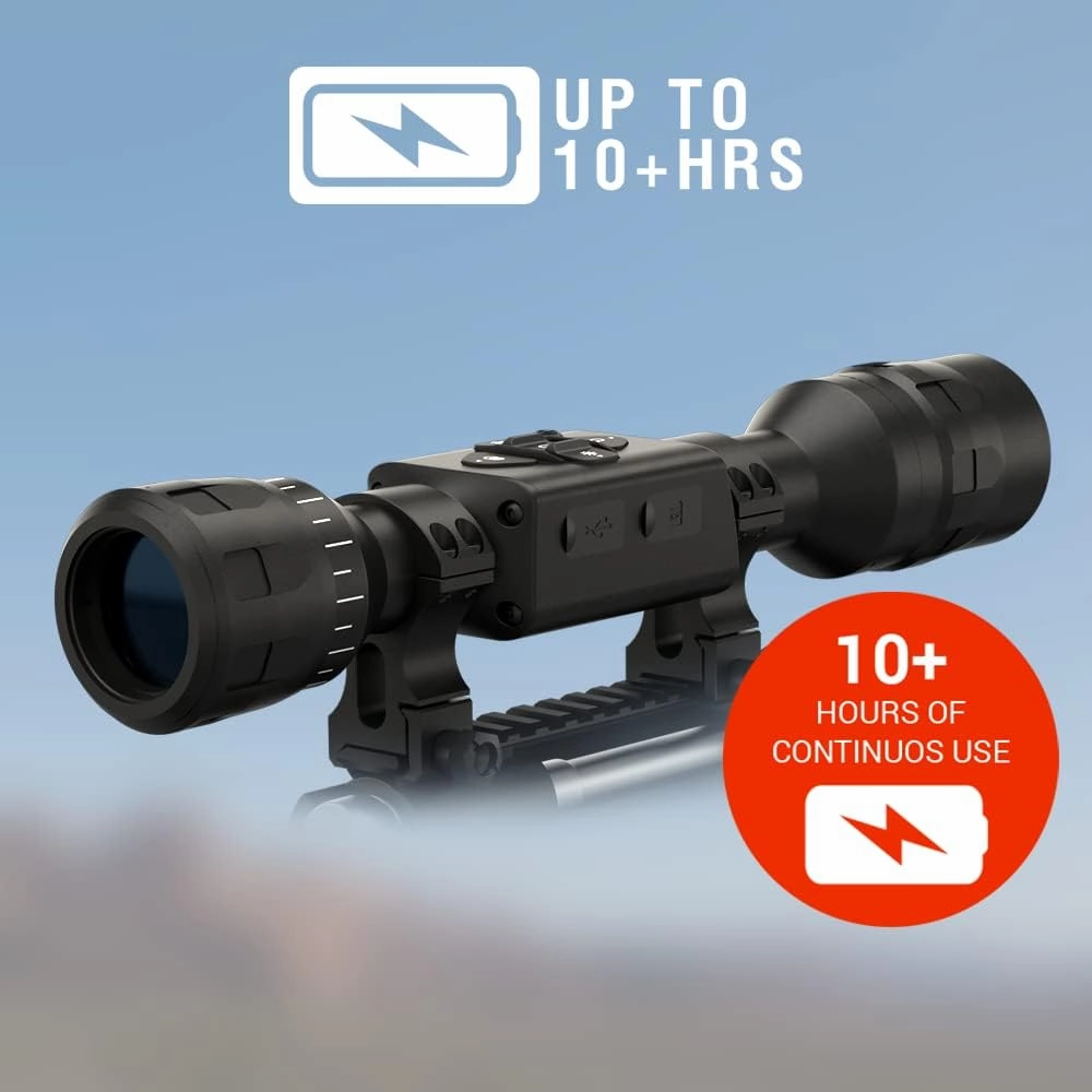 ATN Night Vision Scope - Ultra Sensitive Night Vision Sensor, HD Display - Premium Night Vision Scope for Precision and Clarity in Low-Light Conditions