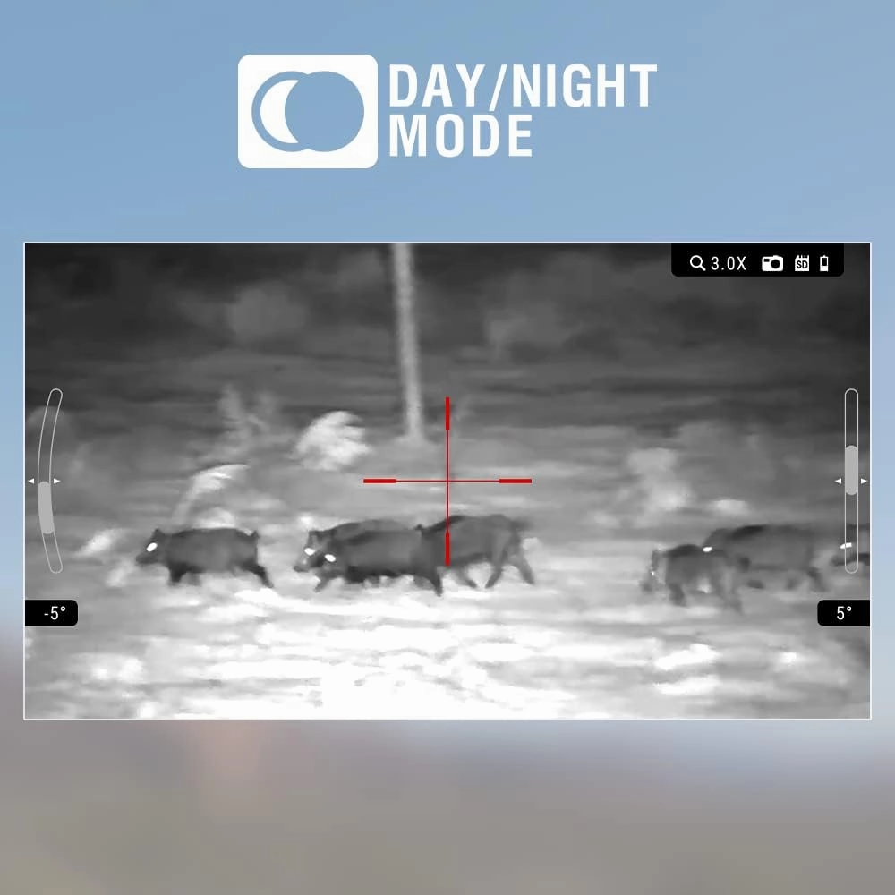 ATN Night Vision Scope - Ultra Sensitive Night Vision Sensor, HD Display - Premium Night Vision Scope for Precision and Clarity in Low-Light Conditions