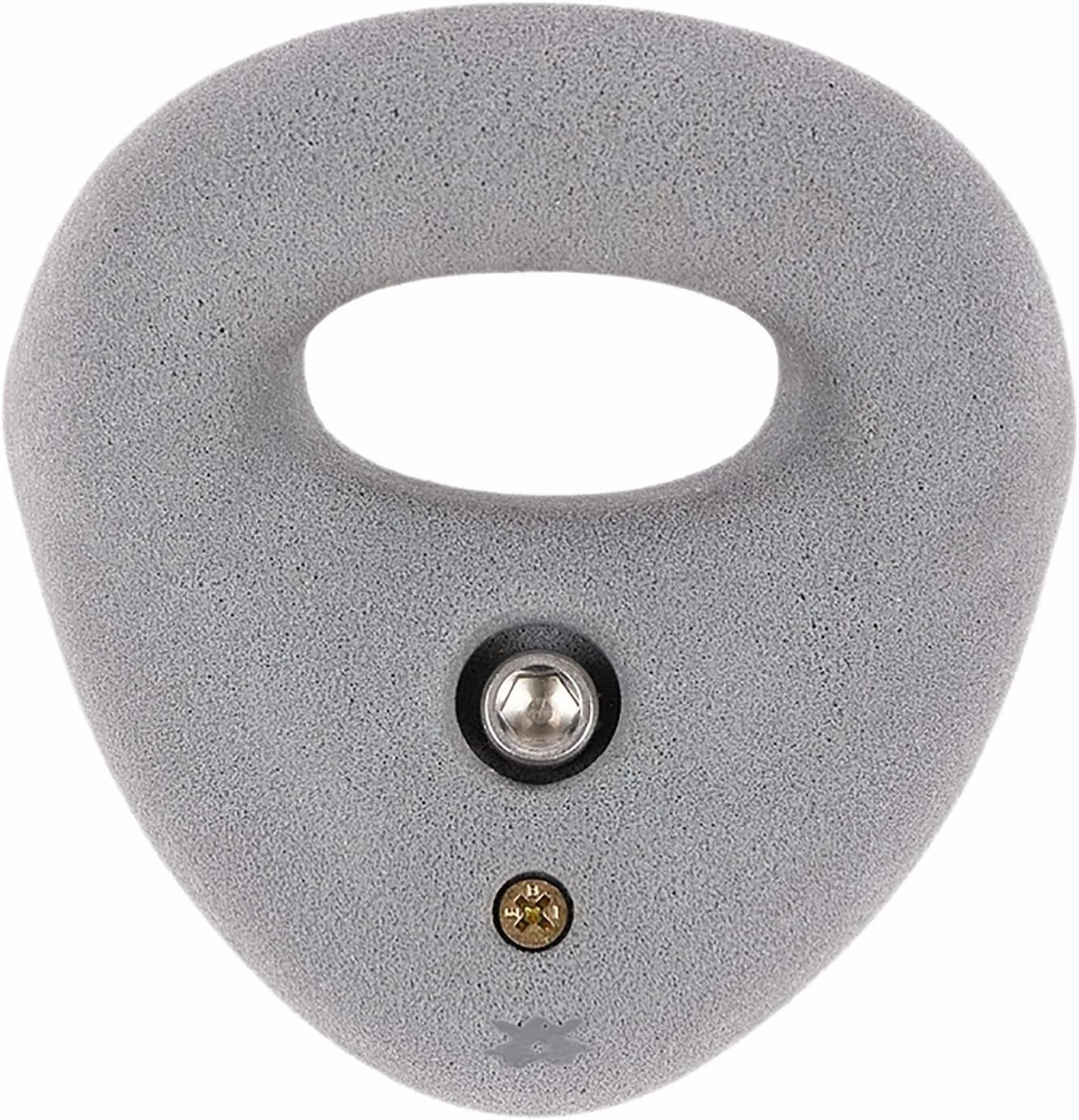 Atomik Rock Climbing Holds Large Bolt-On Ring in Gray Used in Gyms for Down-Climbing
