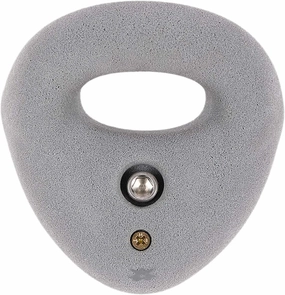Atomik Rock Climbing Holds Large Bolt-On Ring in Gray Used in Gyms for Down-Climbing