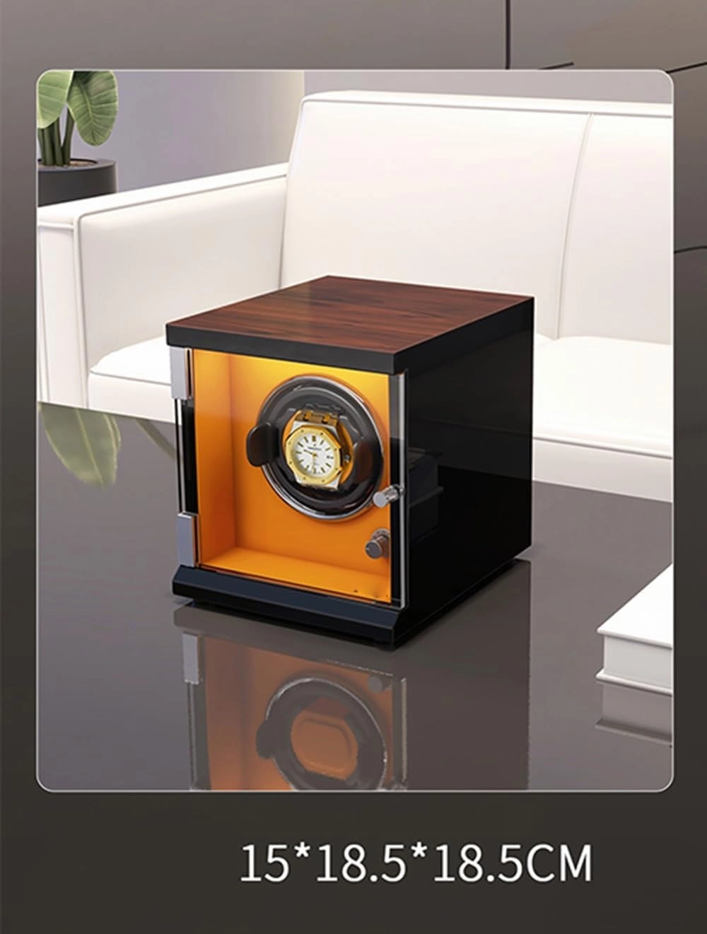 Automatic Watch Winder Box for 1/2/4/6/9/12/16 Watches 5 Rotation Modes for Men's and Women's Watches Storage Display Box