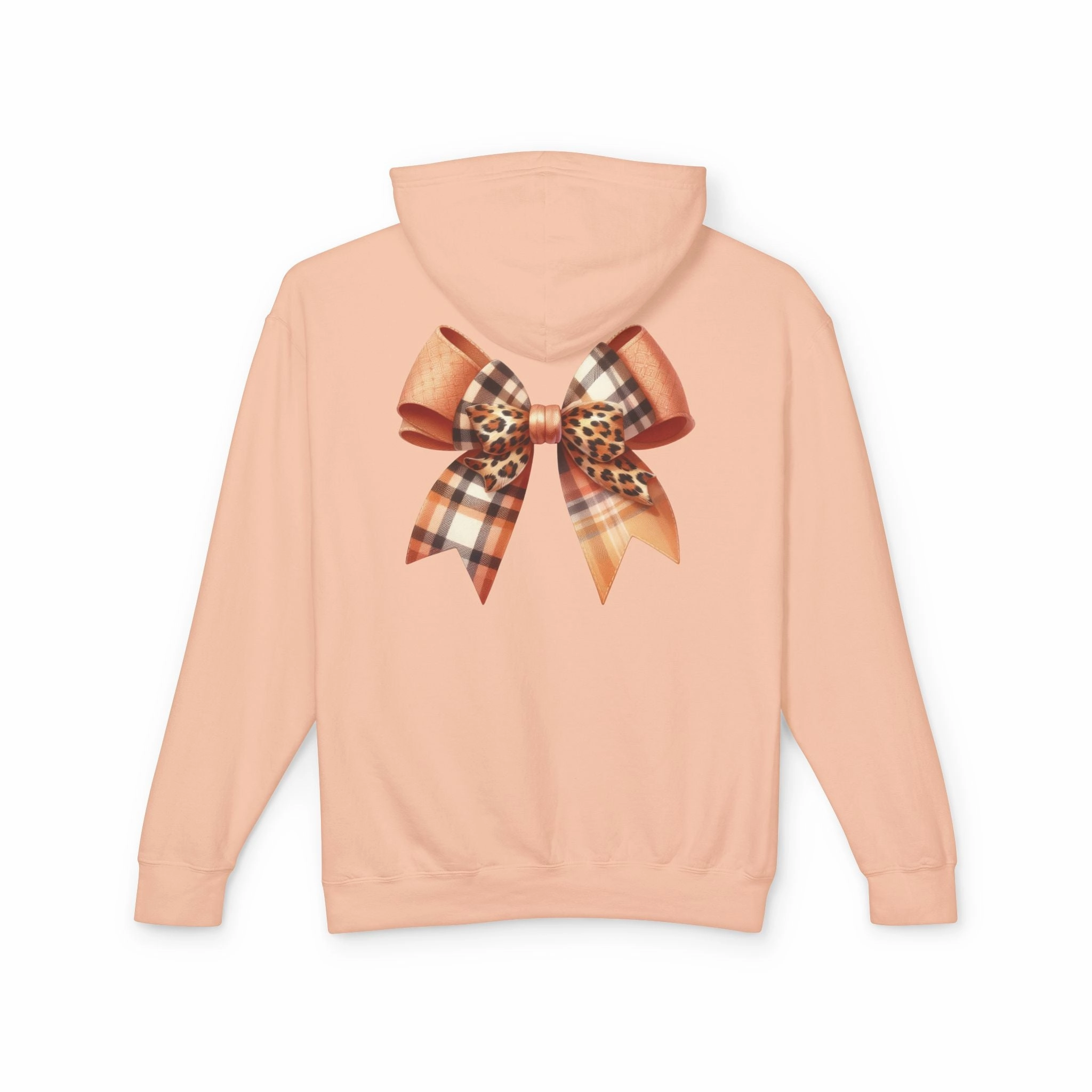 Autumn Highland Cow Charm Lightweight Hooded Sweatshirt