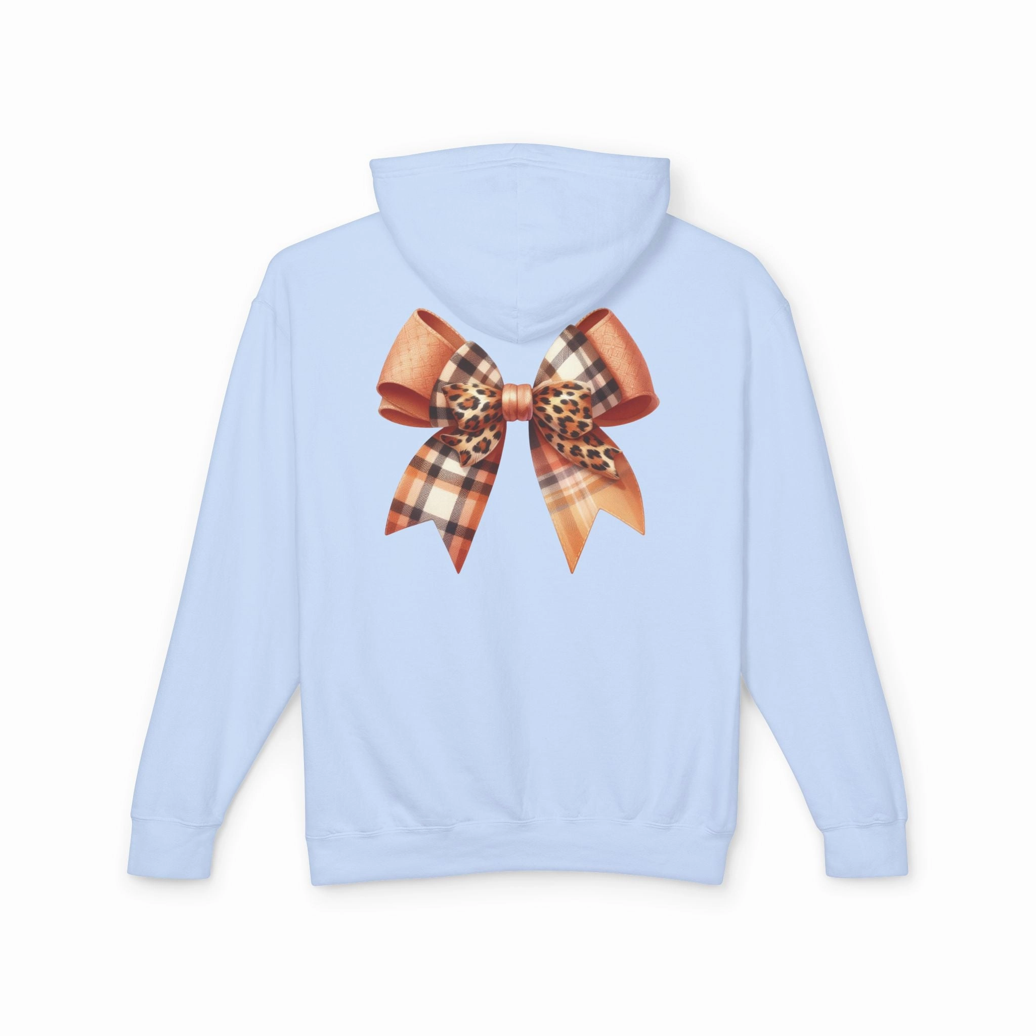 Autumn Highland Cow Charm Lightweight Hooded Sweatshirt