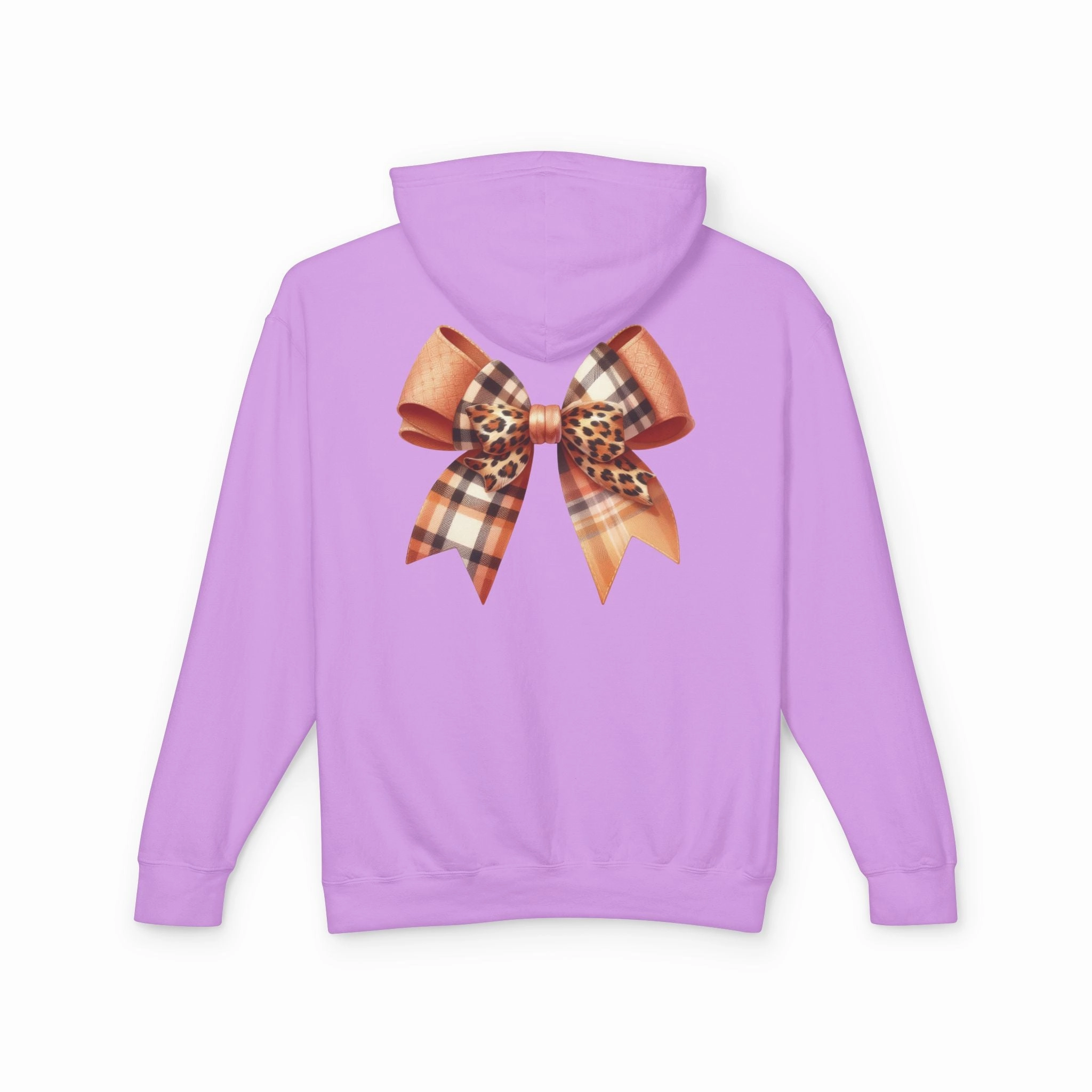Autumn Highland Cow Charm Lightweight Hooded Sweatshirt