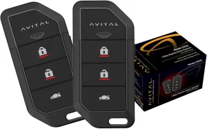 Avital 2103L Automotive Keyless Entry System with Two 4-Button Remotes