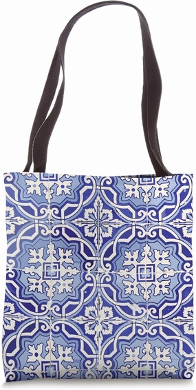 Azulejo Tiles Portuguese Tile Design Portugal Souvenir Tote Bag