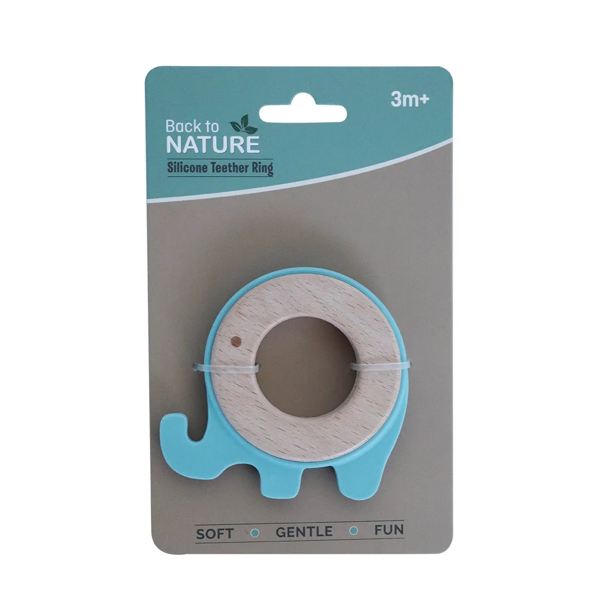Back To Nature Teether Ring - Elephant